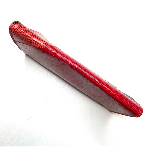 Vintage FURST & MOONEY Leather And Snakeskin Clutch Bag - Picture 11 of 16